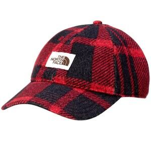 NWT The North Face Red Heritage Plaid Unisex Ball Cap